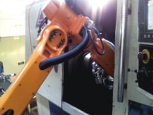 RB08搬运机器人在齿轮加工上下料的应用